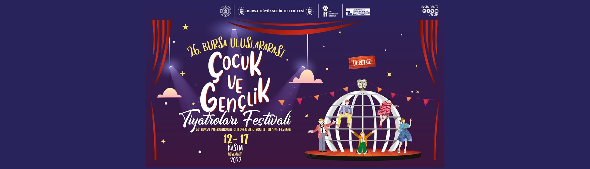 26. Uluslararası Bursa Çocuk ve Gençlik Tiyatroları Festivali,