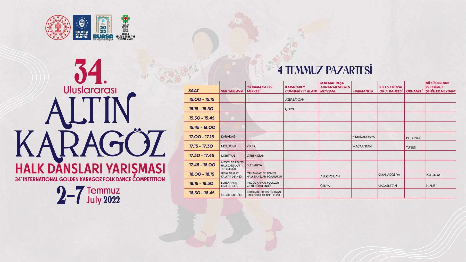 4 Temmuz Pazartesi