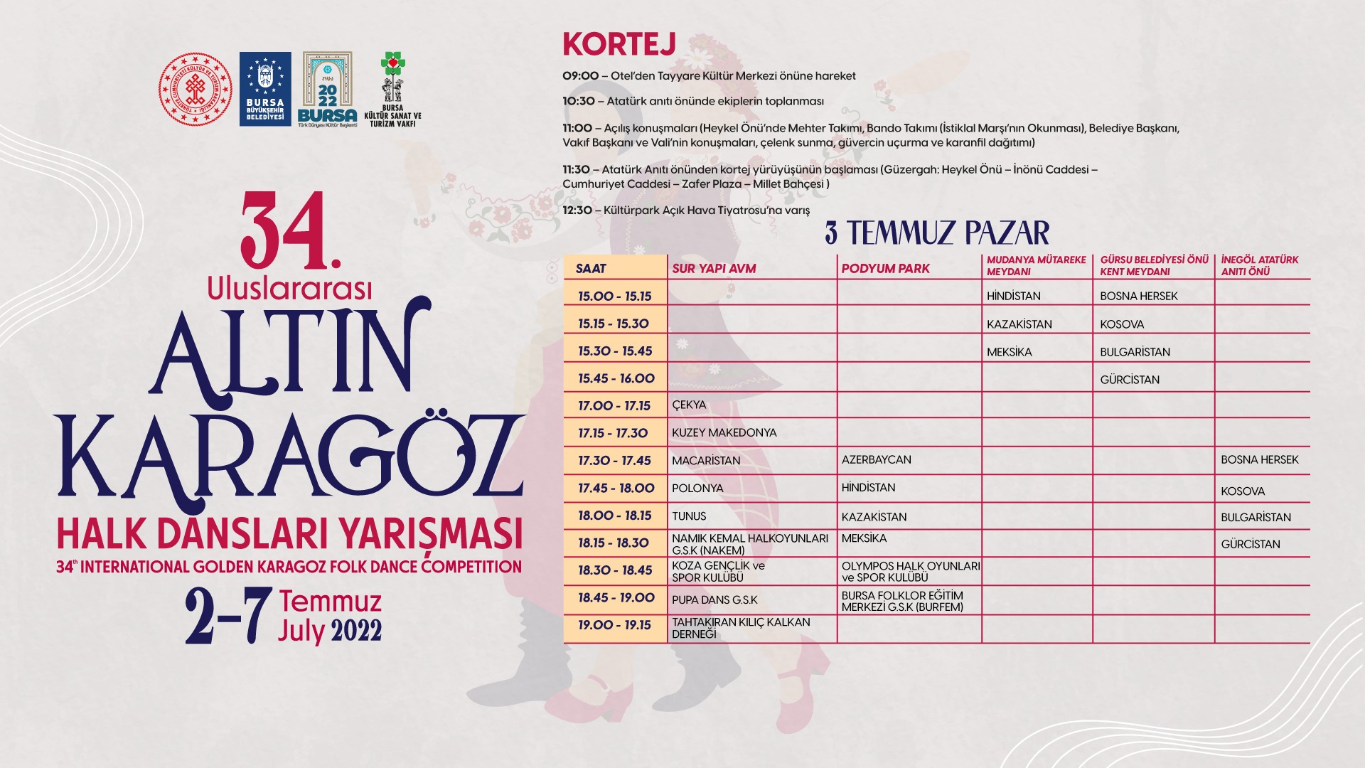 3 Temmuz Pazar
