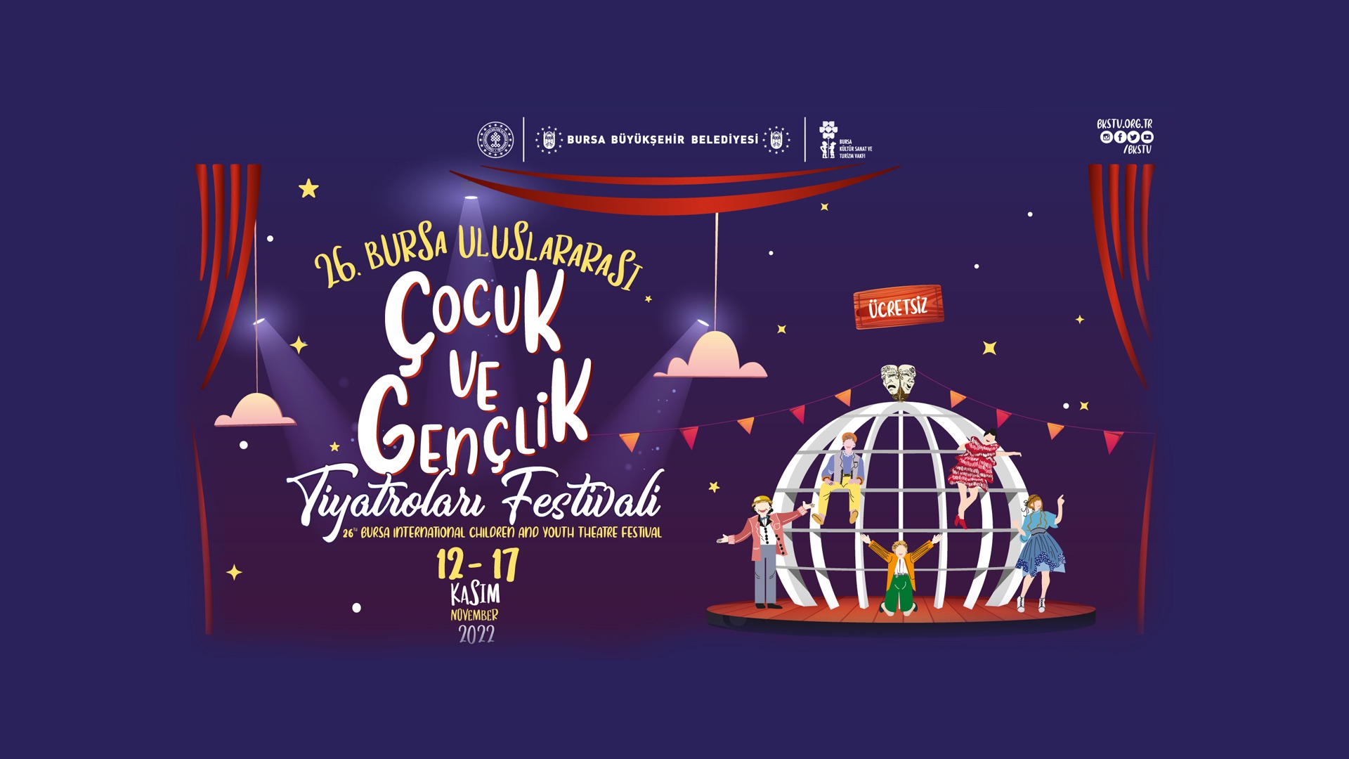 26. Uluslararası Bursa Çocuk ve Gençlik Tiyatroları Festivali,